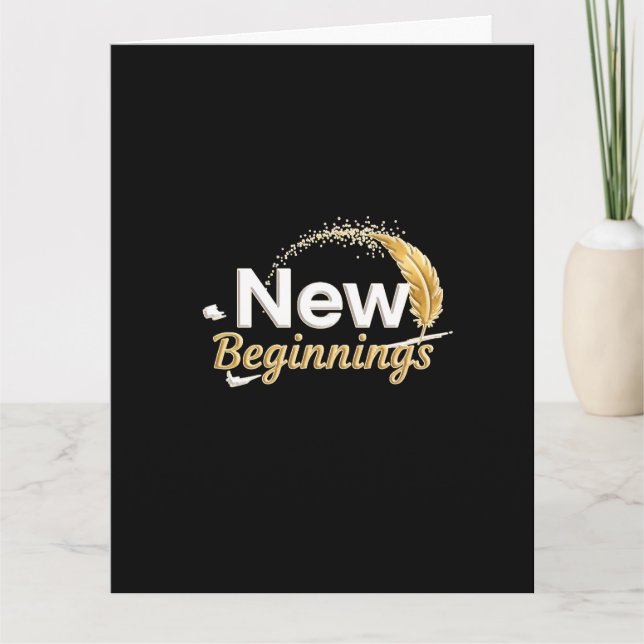 Cartão New Beginnings /  Tarjeta Nuevos Comienzos (Frente)