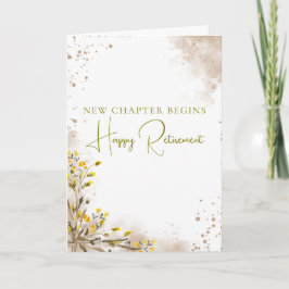 Cartão New Chapter Begins Elegant Retirement Gift