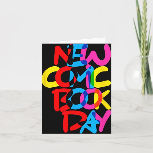 Cartão New Comic Book Day (overlap)  (Frente)