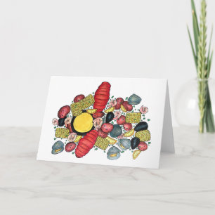 Cartão New England Clams Lobster Clambake Seafood Janto