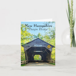 Cartão New Hampshire Durgin Bridge White Mounties