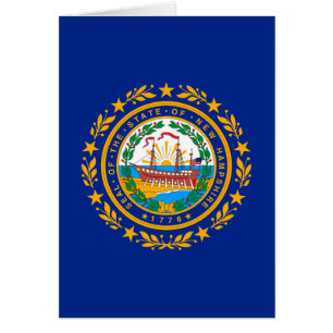 Cartão New Hampshire State Flag Design