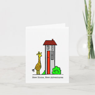 Cartão New home, new adventures Giraffe card