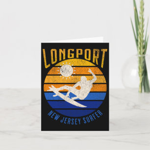 Cartão New Jersey Surfer Longport Nj Surfing Beaches Beac