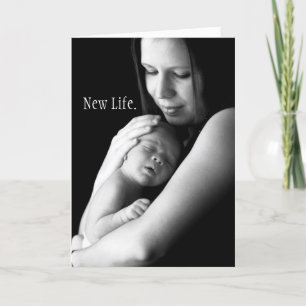 Cartão New Life. New Love. baby card