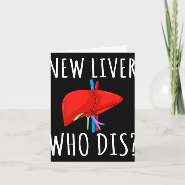 Cartão New Liver Who Dis Men Women Liver Transplant Recie (Frente)