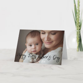 Cartão New Mom Happy Mother's Day Photo Greeting Card