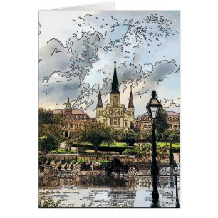 Cartão New Orleans Jackson Square