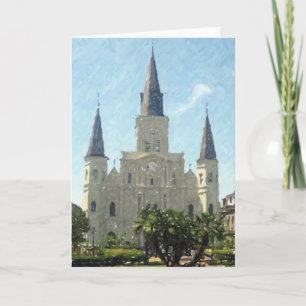 Cartão New Orleans St Louis Cathedral Blank Greeting Card