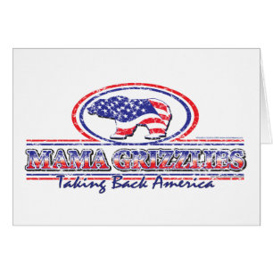 Cartão NEW-Patriotic-Grizzly