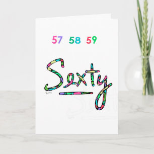 Cartão NEW Sexty Psychadelic Birthday CARD!