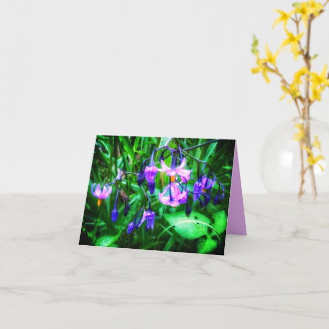 CARTÃO NEW! WETLAND WILDFLOWERS GREETING CARD (Flor Amarela)