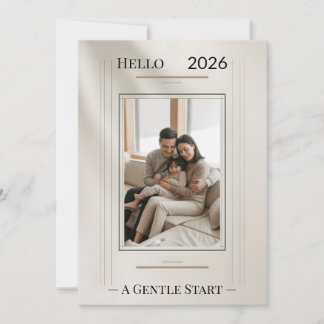Cartão New Year Family Photo Card
