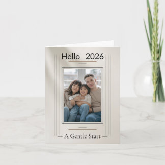 Cartão New Year Family Photo Card