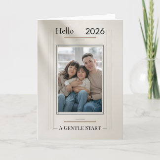 Cartão New Year Family Photo Card