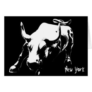 Cartão New York Bull Souvenir Card New York