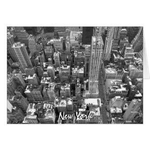 Cartão New York Card Cityscape New York Souvenir