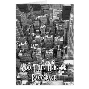 Cartão New York Card Cityscape New York Souvenir
