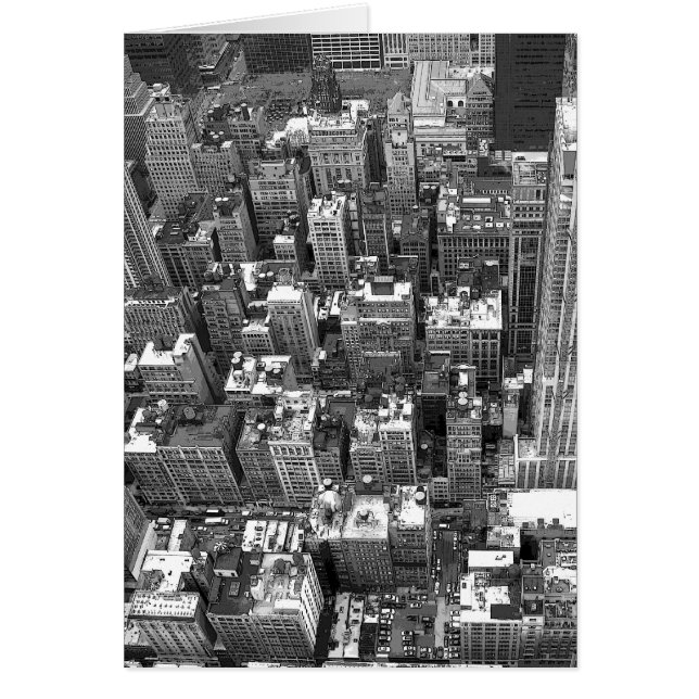 Cartão New York Card Cityscape New York Souvenir C (Frente)