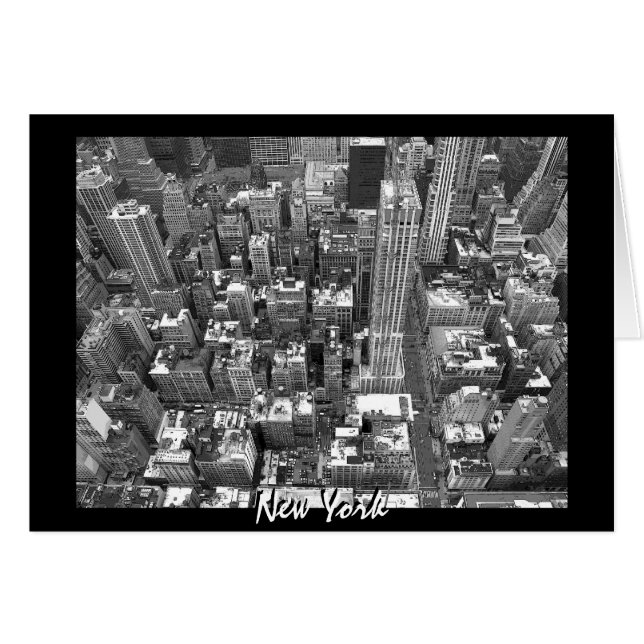Cartão New York Card Cityscape New York Souvenir C (Frente Horizontal)