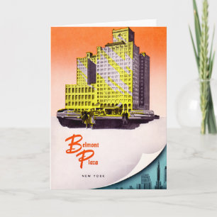 Cartão New York City Belmont Plaza Hotel