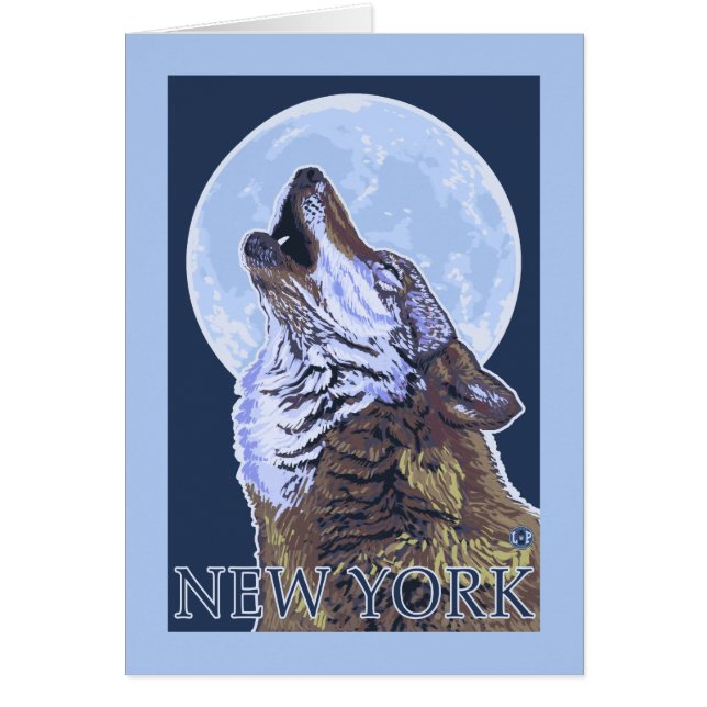 Cartão New YorkHowling Wolf (Frente)