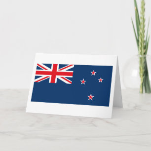 Cartão New Zealand Flag Greeting Card