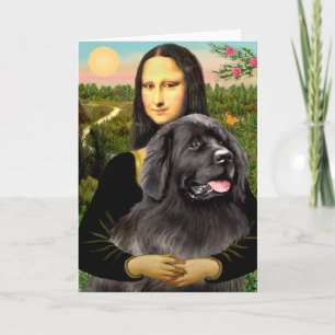 Cartão Newfie 2 - Mona Lisa