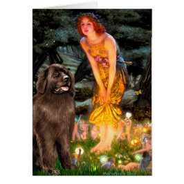 Cartão Newfie (marrom) - MeidEve