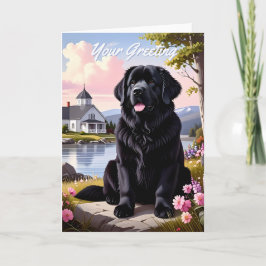 Cartão Newfoundland Dog