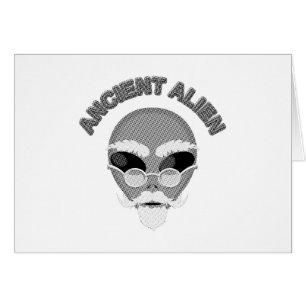Cartão Newsprint da Alienígena antiga