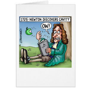 Cartão Newton descobre a cavidade