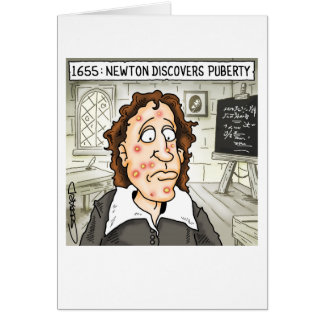 Cartão Newton Descobre Puberdade