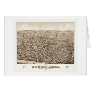 Cartão Newton, mapa panorâmico das MÃES - 1878
