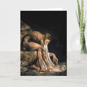 Cartão Newton William Blake Masonic Painting