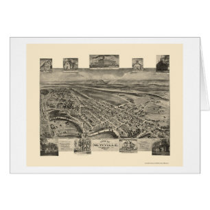 Cartão Newville, mapa panorâmico do PA - 1903