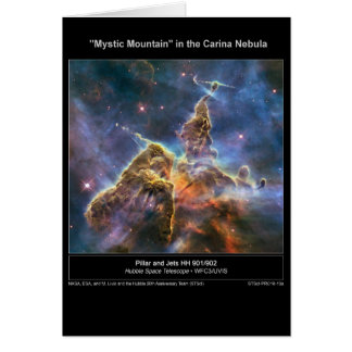 Cartão NGC-3372 "Montanha Mística"