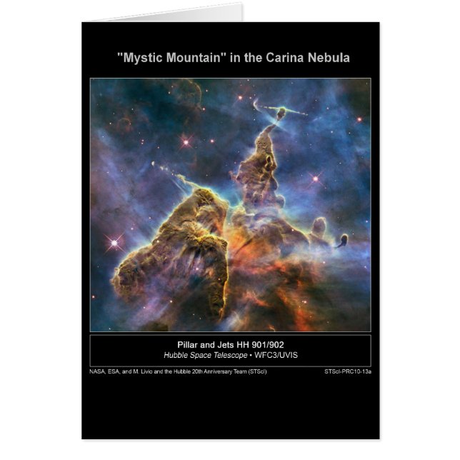 Cartão NGC-3372 "Montanha Mística" (Frente)