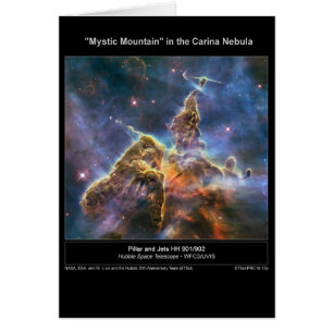 Cartão NGC-3372 "montanha místico "