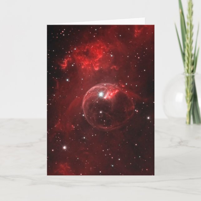 Cartão NGC 7635 Nebulosa Bula Cassiopeia (Frente)