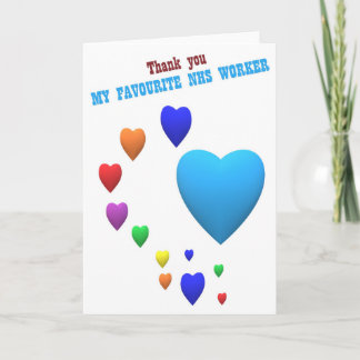 Cartão NHS, obrigado você