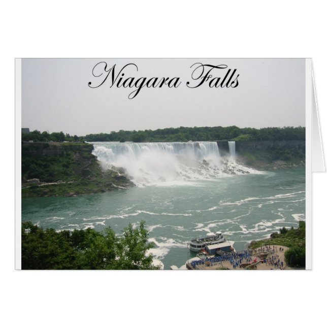 Cartão Niagara Falls (Frente Horizontal)