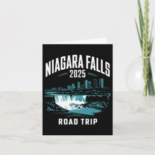 Cartão Niagara Falls Road Trip 2025 Family Trip Friends G