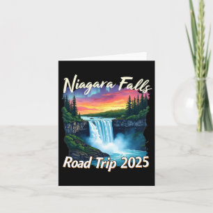 Cartão Niagara Falls Road Trip Family Vacage Men W