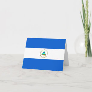 Cartão Nicarágua Flag Notecard