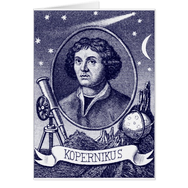 Cartão Nicolaus Copernicus (Frente)