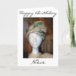 CARTÃO ""NIECE"" AND A VERY LOVELY LADY = BIRTHDAY