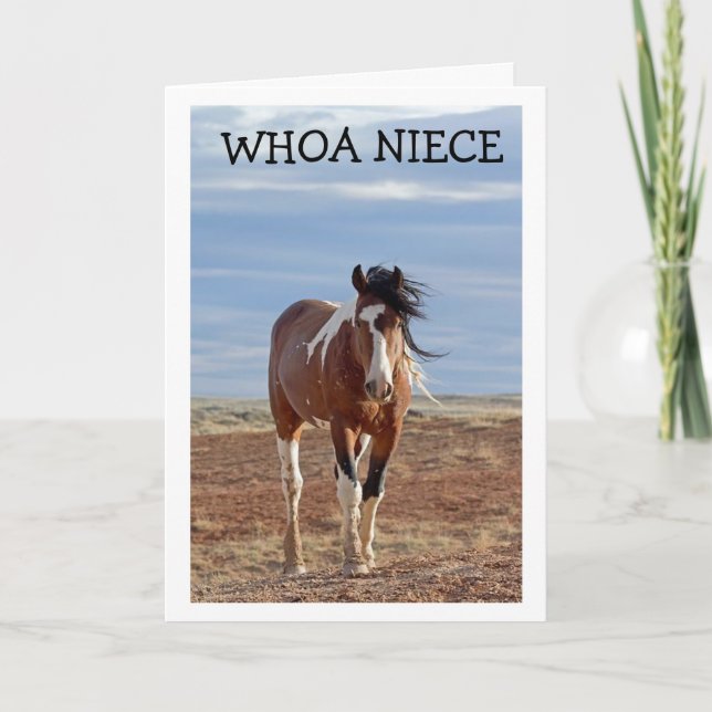 CARTÃO "NIECE" DE ANIVERSÁRIO FELIZ (Frente)