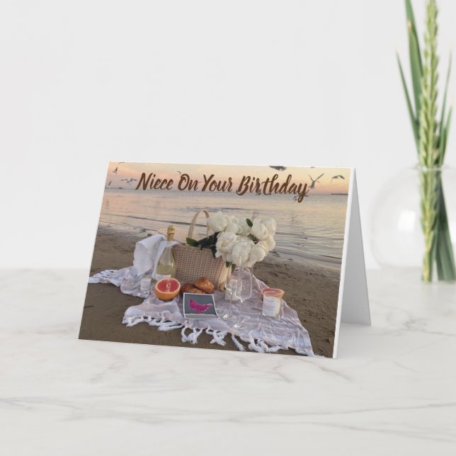 CARTÃO **NIECE** ON YOUR BIRTHDAY CARD (Frente)