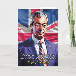 Cartão Nigel Farage - Aniversário